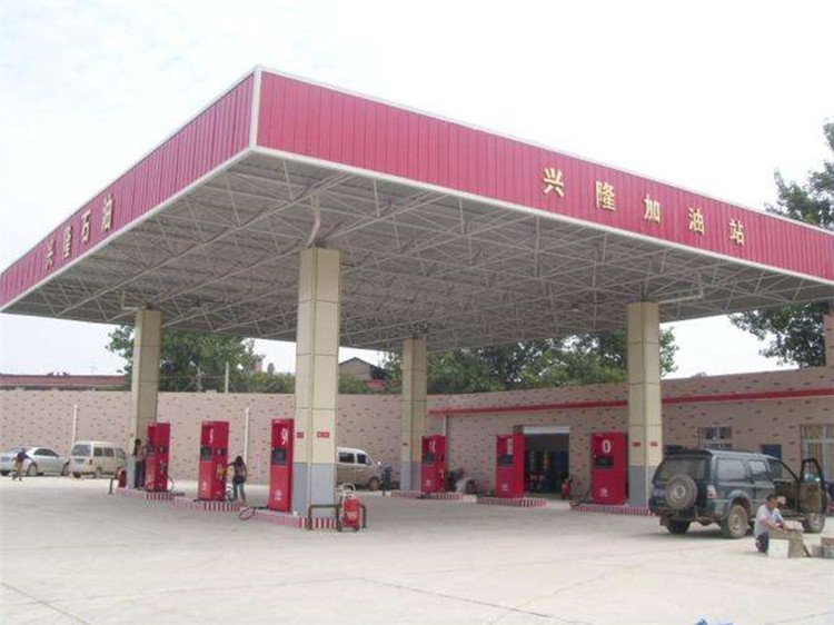 都匀加油站钢结构网架案例9